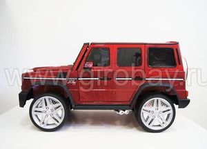 Детский электромобиль River Toys Mercedes-Benz-G65-AMG красный фото №2
