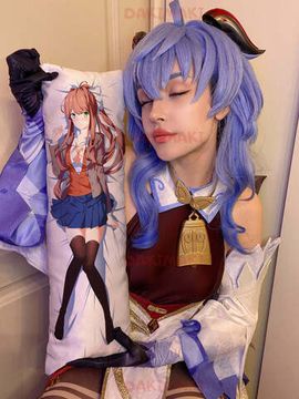 Мини дакимакура Моника из Доки Доки арт. M0188, 60х20 см