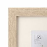Рамка 30х40 см с паспарту 21х30 см, небьющаяся, багет 26 мм, МДФ, BRAUBERG "Ambassador", цвет дуб, 391369