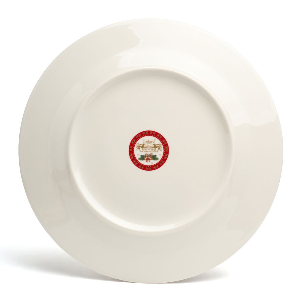 НАБОР ТАРЕЛОК ОБЕДЕННЫХ LEFARD "ДЕД МОРОЗ И СНЕГУРОЧКА" 2 ШТ. 27 СМ (КОР=9НАБ.)