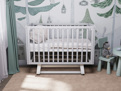 Кровать Incanto Anniken продольный маятник цвет серый/белый