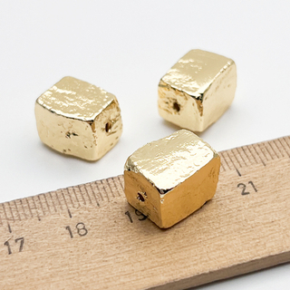 Бусина, цвет золото, размер 13*10 мм, цена за 1 шт