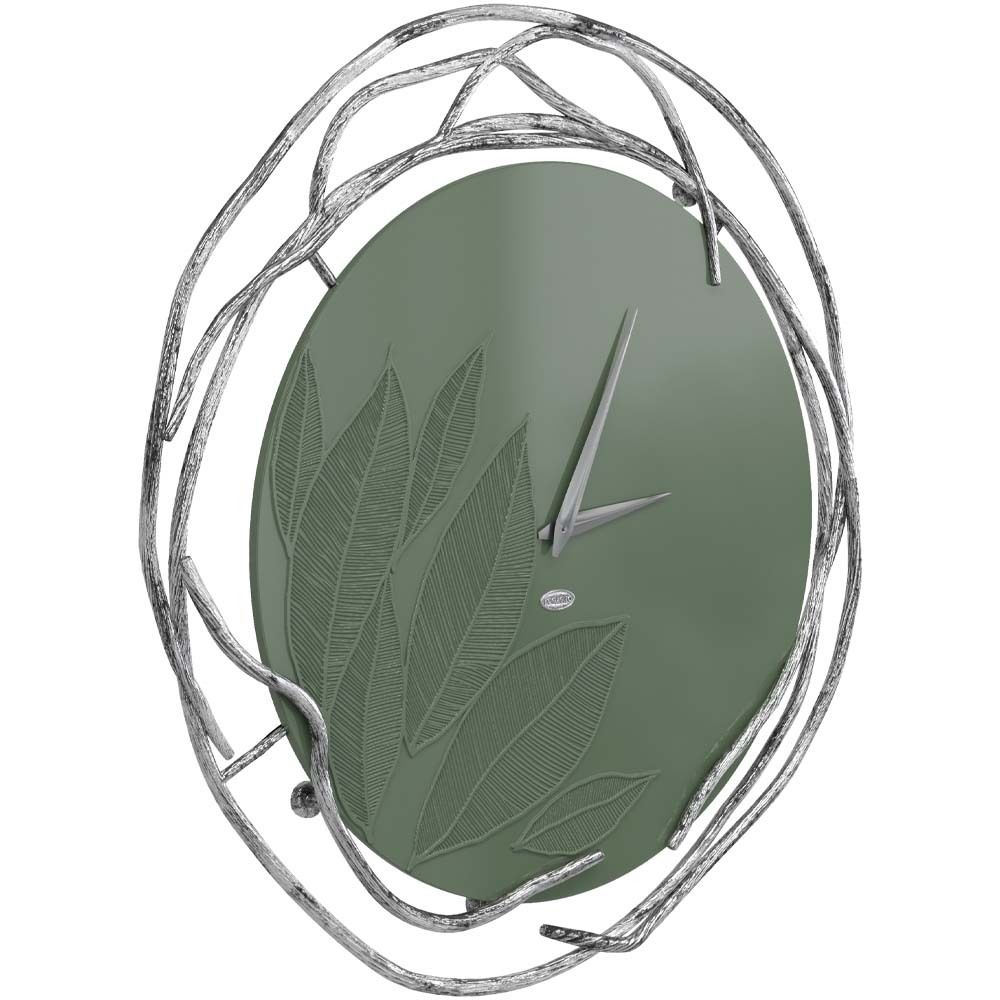 Часы настенные Арт Колор Зеленый нефрит Сильвер