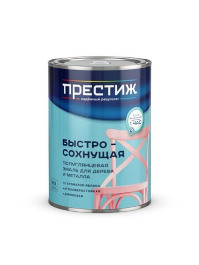 Эмаль акриловая Престиж, полуглянцевая, шоколадная, 0,9 кг