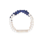 Браслет Nature Bijoux, Pacifique, стрейч, с перламутром,  жемчугом и лазуритом, NB26.1-13-44540 (бел