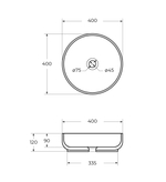 Раковина накладная Cezares CZR-6595-GO