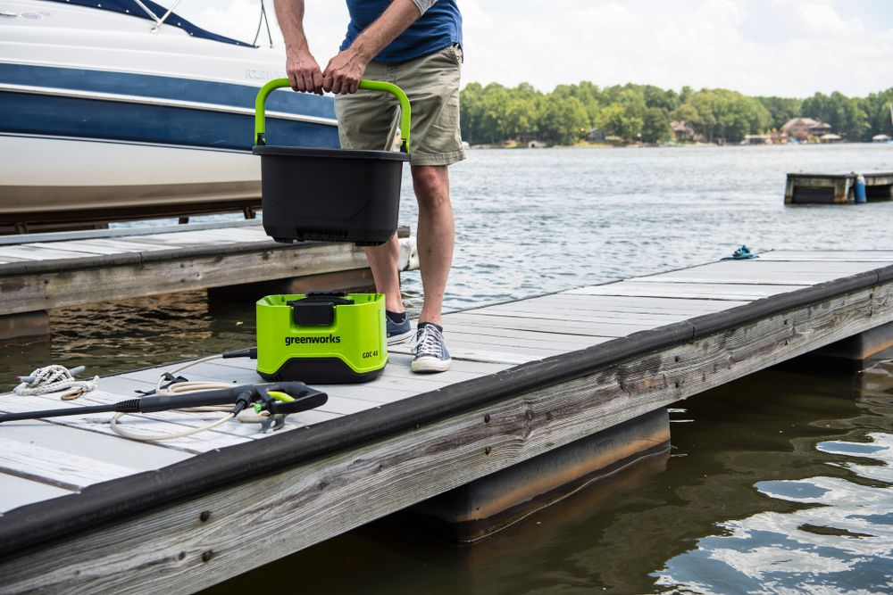 Аккумуляторная мойка высокого давления Greenworks GDC40, 5104507,40v, 70 бар, без АКБ и ЗУ