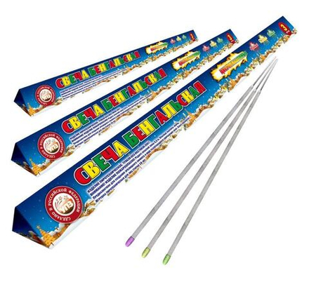 Бенгальская свеча 650 мм "Цветопламенные"