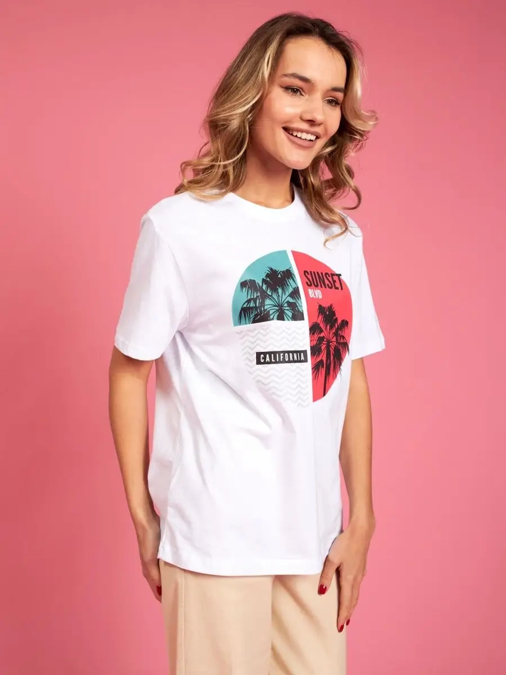 Футболка с принтом california надпись калифорния