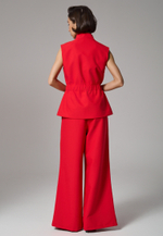 Жилет на молнии красный