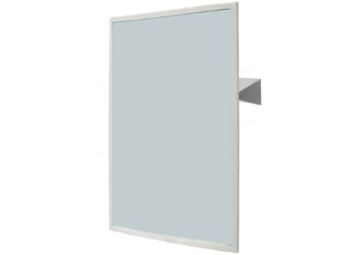 Зеркало настенное наклонное 800х600 мм нерж. сталь NOFER 08024.B глянцевый