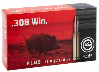 Патрон .308 Win Geco пуля SP Plus 11,0 г, коробка 20 шт.
