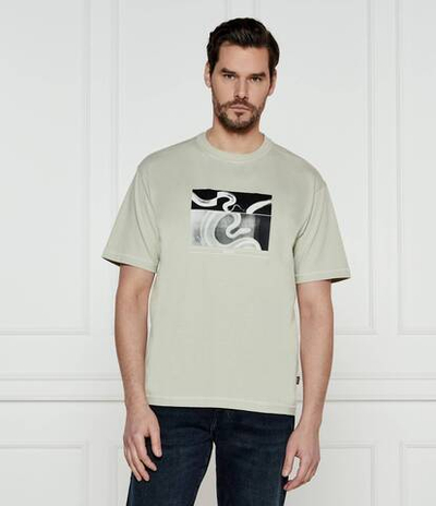 Футболка Te_Barragan BOSS ORANGE - бежевый(50534919)