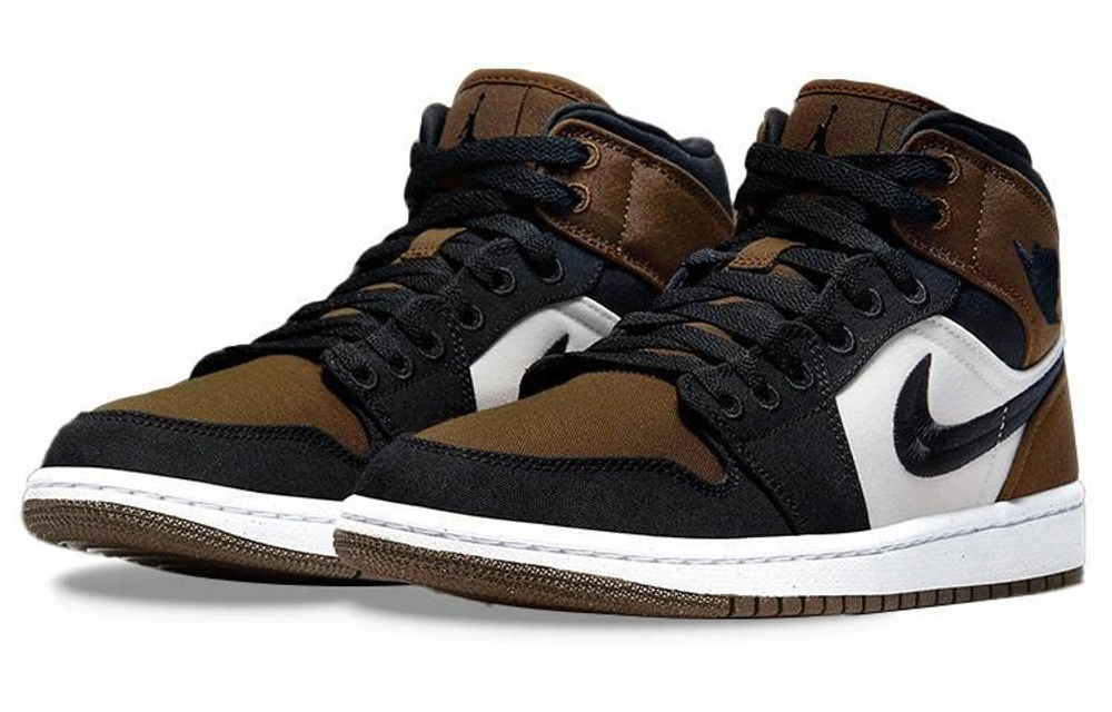 Кроссовки Jordan Air Jordan 1 Mid Se "Olive Toe" (Женская размерная сетка)