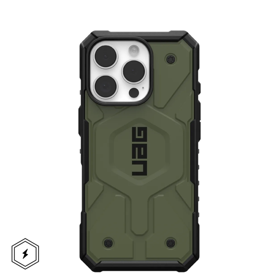UAG Pathfinder Clear with MagSafe Series Case for Apple iPhone 16 Pro Olive Drab (Зелёный)