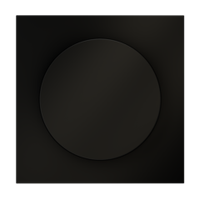 Накладка для светорегулятора поворотно-нажимного, S70 (черный матовый)