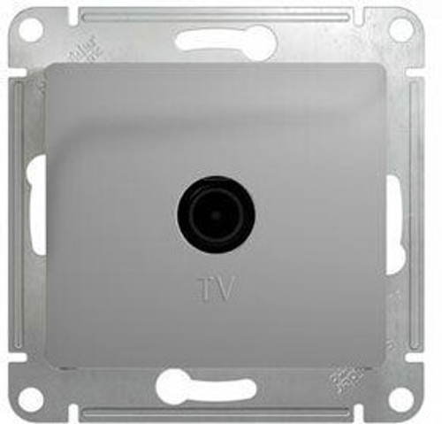 Розетка телевизионная оконечная TV 1-м СП 1дБ алюминий GSL000391