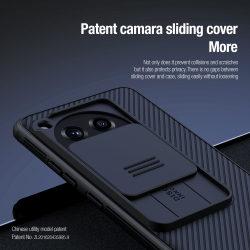 Противоударный чехол с защитной шторкой для камеры от Nillkin на OnePlus 12R и Ace 3, серия CamShield Pro Case