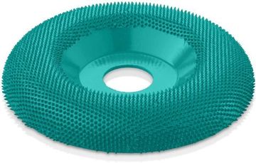 Диск шлифовальный Kutzall Dish Wheel, полукругл, голубой, medium (extreme), D115мм, посадка 22мм