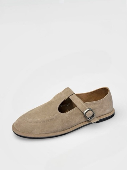 Лоферы из натуральной замши