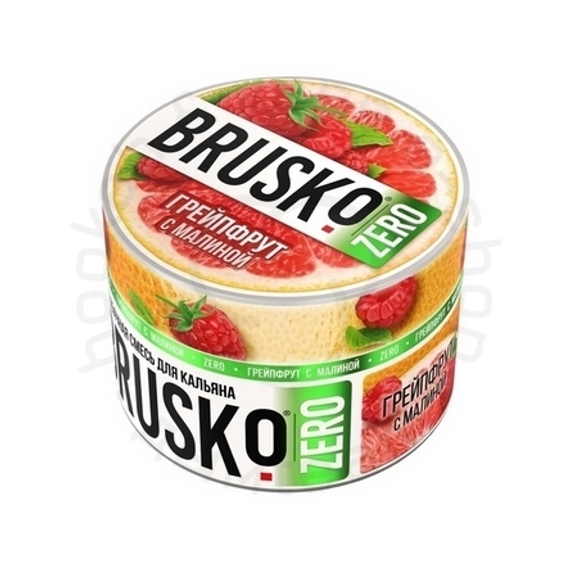 Бестабачная смесь для кальяна BRUSKO, 50 г, Грейпфрут с малиной, Zero (М)