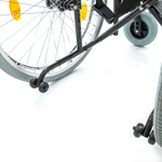 Мега-Оптим Mega-130 с литыми задними колесами (до 135 кг), Кресло-коляска с ручным приводом для лиц с большим весом комнатная (для инвалидов и детей-инвалидов),код ФСС 07-01-07