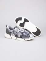 Кроссовки женские Editex с цветочным принтом (текстиль), Серый