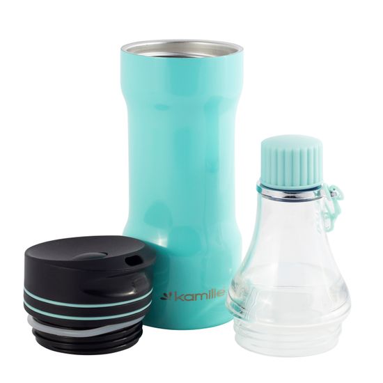 Термокружка 320 мл. из нержавеющей стали Kamille KM-2061 (2 в 1) со сменным горлышком