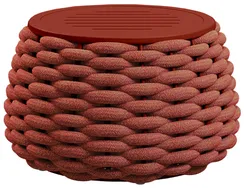 Уличный пуф-столик Pouf Ø67х40 см, терракотовый