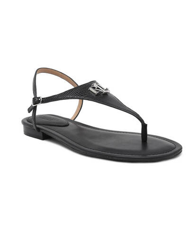 Кожаные босоножки LAUREN RALPH LAUREN - черный(802935549)