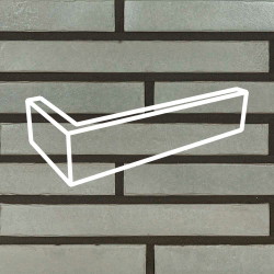 Облицовочная плитка угловая Lifebrick Лонг 202, 235х110х50х15 мм