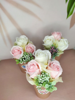 Мини букет из 3 мыльных роз на 14 февраля, 8 марта