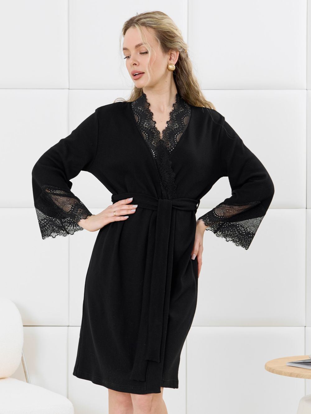 Халат Зора-4 Виотекс ЧЁРНЫЙ