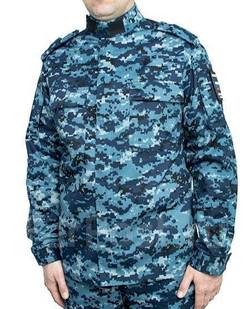 Смесовая ТВИЛ синий пиксель с грязным оттенком