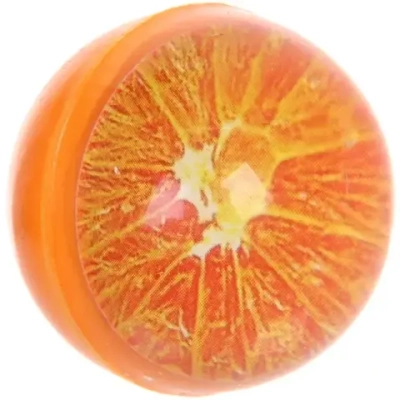 Мяч 32 мм «Фрукты» каучуковый, микс СТИКЕР НА ВЛОЖЕНИЕ