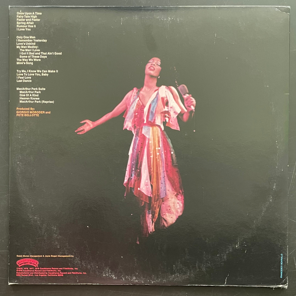 Donna Summer ‎– Live And More 2LP (США 1978г.)