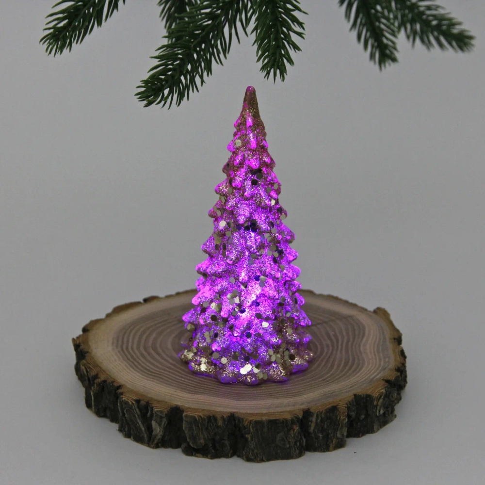 Сувенир с подсветкой «Волшебная красавица» 12 см, Золото (работает от батареек LR44*3)