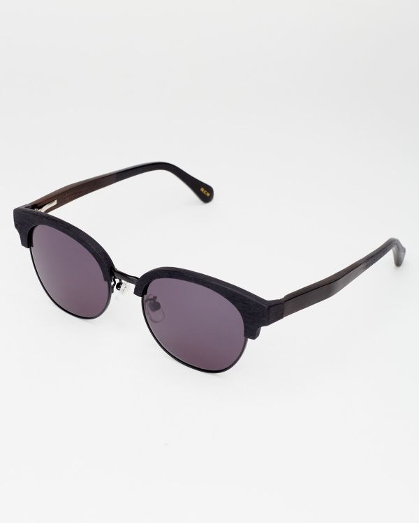 Очки солнцезащитные Spunky CATWALK 5 Black wood. dark grey - фото 3