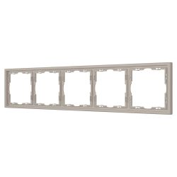 Рамка пластиковая FRM-NOBE-SFPL-5-CA (Arlight, Кашемир) 059462