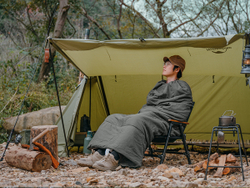 Спальный мешок Naturehike F150, серый (NH22MSD05), молния справа