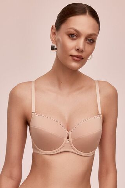 Бюстгальтер-балконет Elena (Размер: 85C) (Цвет: телесный)