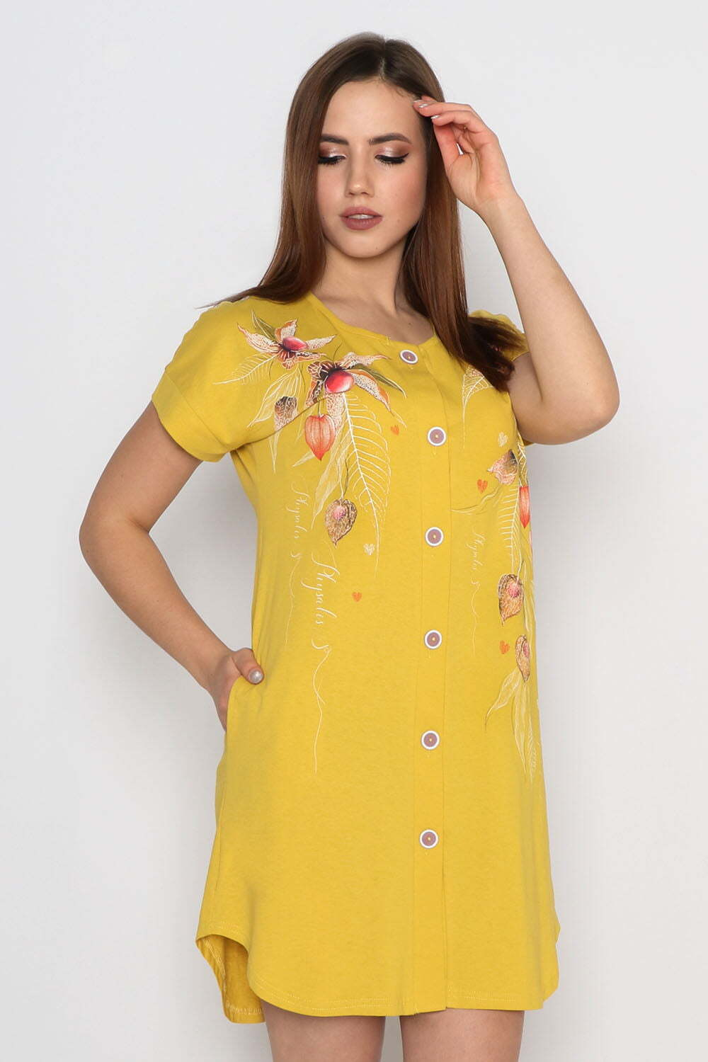 Халат "ФИЗАЛИС" модель Х 143 кулирка