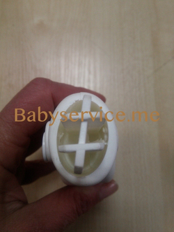 Шарнир ручки овал-овал Roan Bass Белый Правый