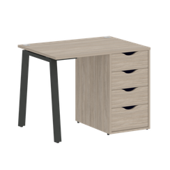 Home Office Стол письменный VR.SP-3-98.4.A Дуб Аттик/Металл Антрацит 980*720*750