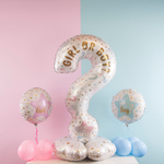 Фольгированный шар-фигура на подставке для гендер-пати «Мальчик или Девочка?» AIR, 119 см