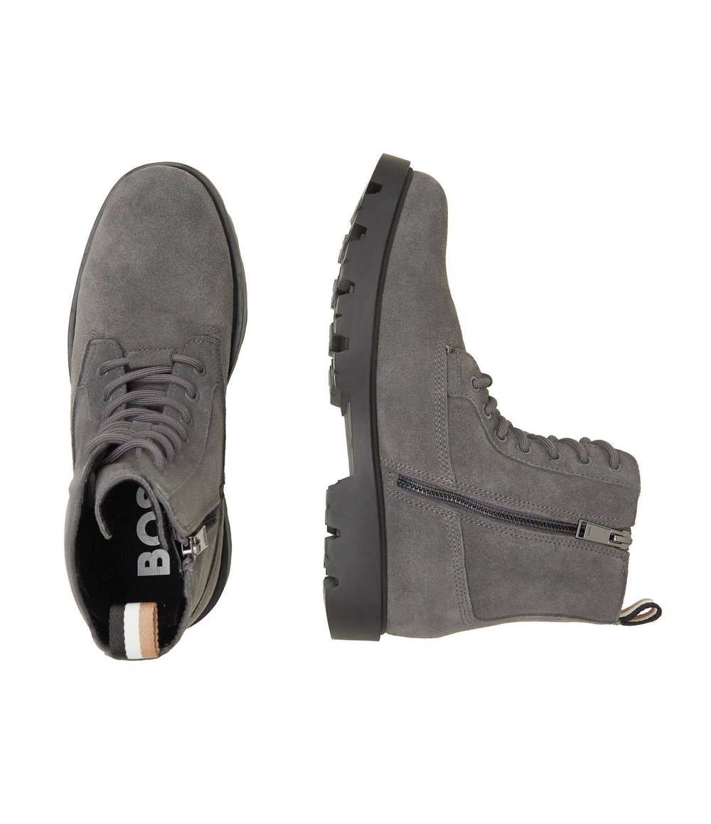 Кожаные трапперы adley BOSS BLACK - серый(50503650)