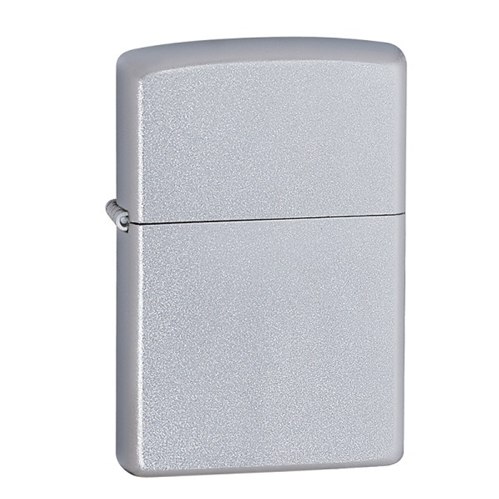 Набор Zippo (зажигалка Zippo 205 Satin Chrome и газовый вставной блок с двойным пламенем)