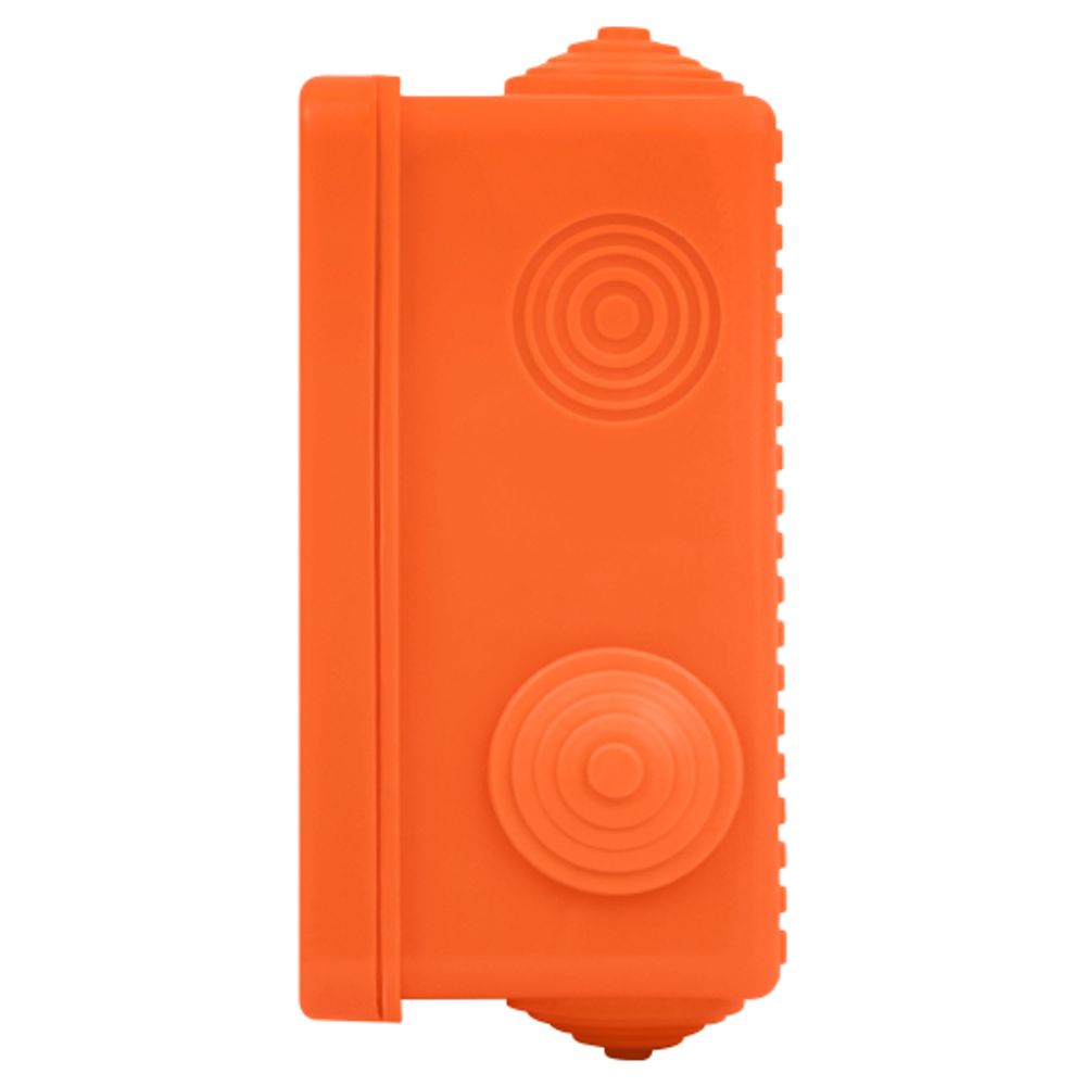 Распаячная коробка ЭРА KOR-100-100-50-8g-OR-FR огнестойкая 100х100х50мм оранжевая с гермовводами 8 вх. IP54