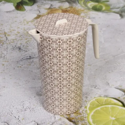 Кувшин бамбуковый «Eco Life» 12*21см, цветы