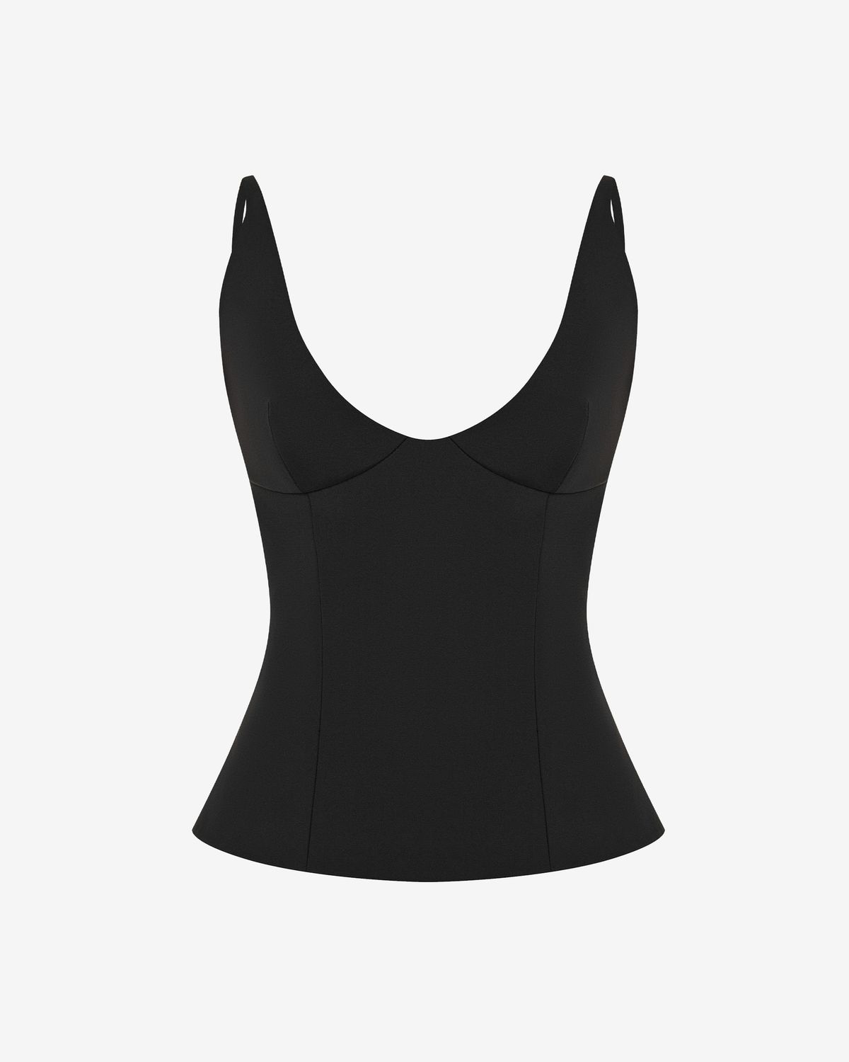 Топ из костюмной ткани с открытой спиной